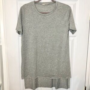 Ellison Grey Long Tunic T Shirt w/ slits